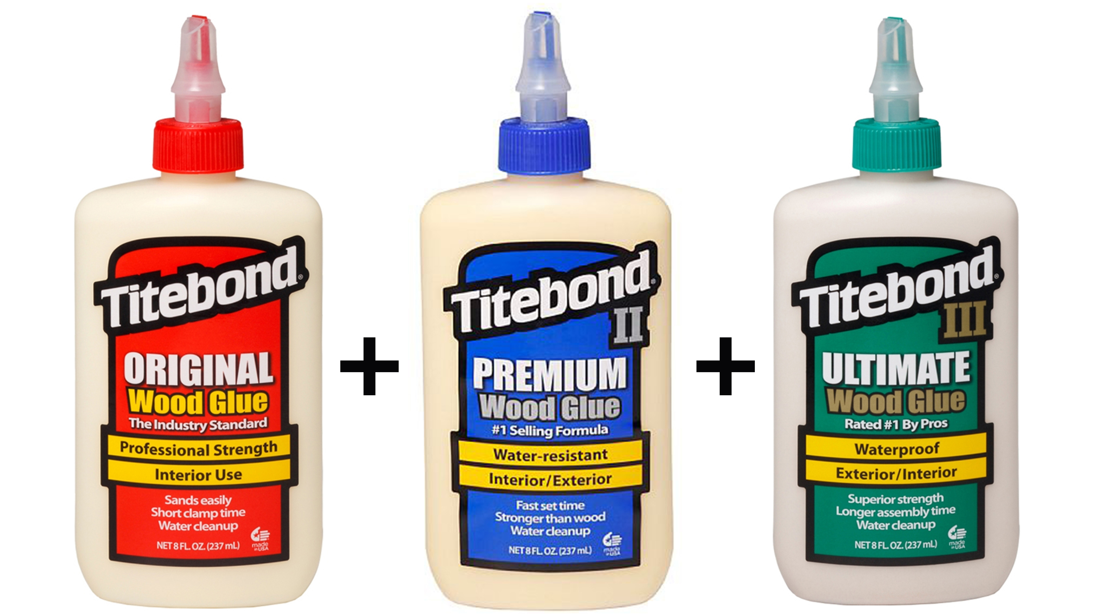 Titebond 5033 All Purpose Glue, White, 8 oz Bottle